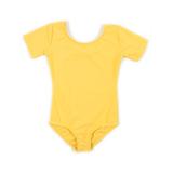 Leveret Girls Leotard Yellow Short Sleeve Small (6-8) screenshot. Tops directory of Clothes.