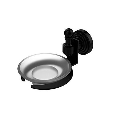 Allied Brass RW-32-BKM Retro-Wave Collection Wall Mounted Soap Dish Matte Black