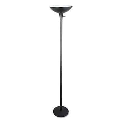 Alera ALELMPF52B Torchier Floor Lamp, 72" High, Black