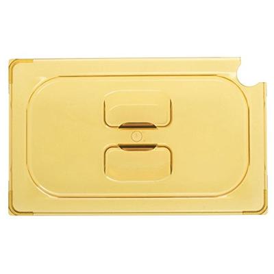 Vollrath Super Pan 1/4 GN Slotted Cover, high-temp amber plastic, fits all 1/4 Super Pan 3 plastic &