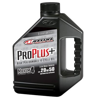 Maxima (30-039128) Pro Plus+ 20W-50 Synthetic Motorcycle Engine Oil - 1 Gallon Jug