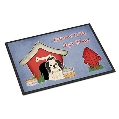 Caroline's Treasures BB2842JMAT Dog House Collection Shih Tzu Black White Indoor or Outdoor Mat 24x3