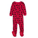 Leveret Kids Black Moose Baby Boys Girls Footed Pajamas Sleeper Christmas Pjs 100% Cotton (Size 6-12 screenshot. Sleepwear directory of Clothes.