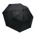 ProActive Sports 62" Wind-Cheater Vented Double Canopy Windproof Golf Umbrella (Solid Black)