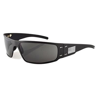 Gatorz Eyewear, Wraptor Patriot Model, Aluminum Frame Sunglasses - Made in The USA (Smoked Polarized