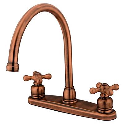 Kingston Brass KB726AXLS 8-Inch Centerset Kitchen Faucet Antique Copper