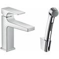 Hansgrohe - Metropol - Mitigeur pour lavabo avec douchette Bidette, chrome 32522000