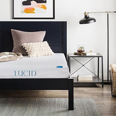LUCID 6 Inch Gel Infused Memory Foam Mattress - Firm Feel - Perfect for Children - CertiPUR-US Certi
