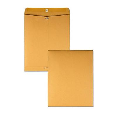 Quality Park #105 Clasp Envelope, 11.5 x 14.5 Inches, Brown Kraft, Carton of 100 (37905)