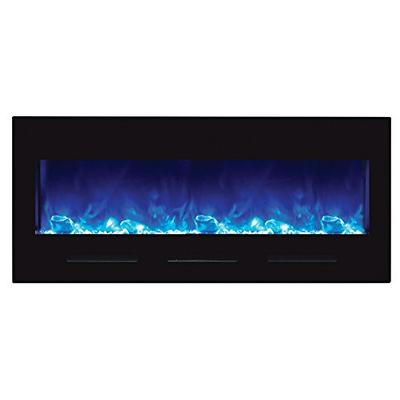 Amantii 50" Electric Fireplace with Black Glass Surround - No Mood Light