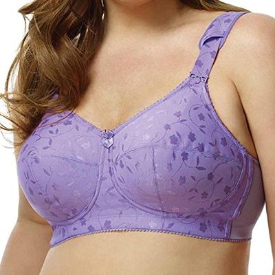 Elila Women's 1305 Embroidered Bra 50K Lilac