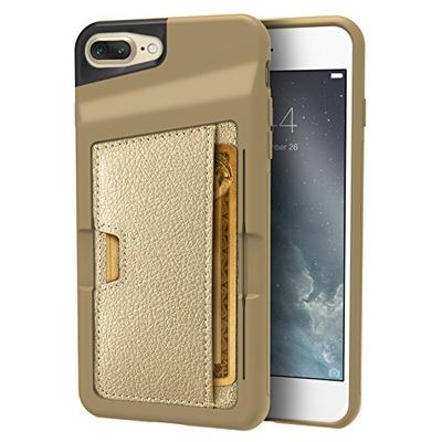Silk iPhone 7 Plus / 8 Plus Wallet Case - Q Card Case [Slim Protective Kickstand by CM4] with Credit