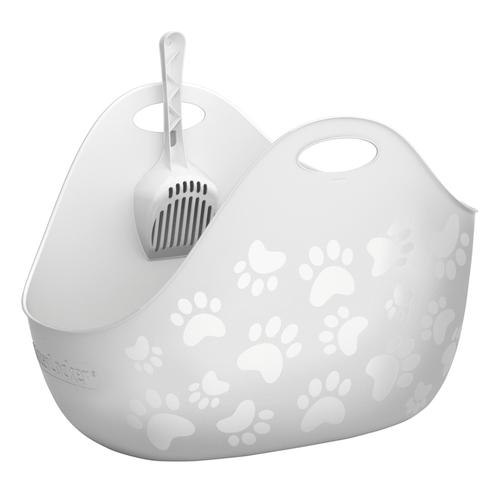 LitterLocker® Litter Box Katzentoilette - Toilette weiß