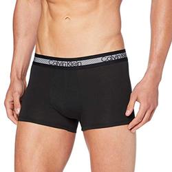 Calvin Klein Men's Trunk 3PK Trunks, Black (Black), S (Pack of 3)