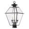 Livex Lighting 2384-61 Westover Charcoal 3 Light Outdoor Post Lantern