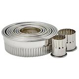 Winco CST-1 11 Piece Fluted Round Stainless Steel 1
