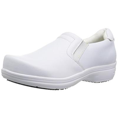 Easy Works Women's Bind Health Care Professional Shoe, White, 8 2W US