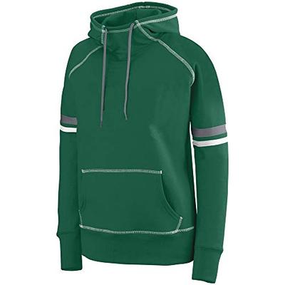 Augusta Sportswear Womens Spry Hoodie M Dark Green/White/Graphite