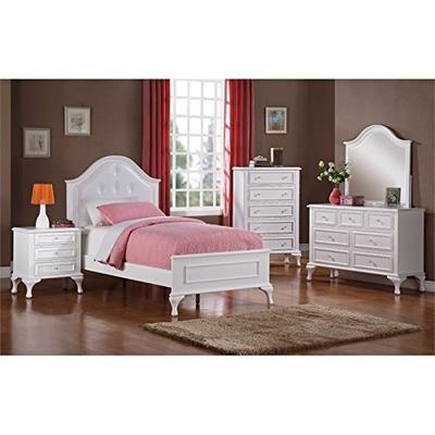 Picket House Furnishings Jenna 6 Piece Full Kids Bedroom Set in White