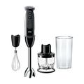 Braun MultiQuick 5 Vario Hand Blender w/ 21 Speeds, Whisk, & 1.5-Cup Chopper, Stainless Steel in Black | 15.75 H x 2.7 W x 2.7 D in | Wayfair