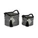 Dakota Fields Round 2 Piece Fabric Basket Set Fabric in Black | 11 H x 14 W x 14 D in | Wayfair 8629A51A79EC4D3A9D401421618885B1