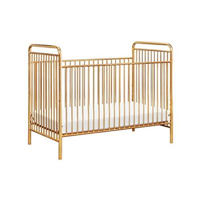 Babyletto Jubilee 3-in-1 Convertible Metal Crib, Gold