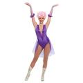 Trapeze Artist Costume, Purple (XS)