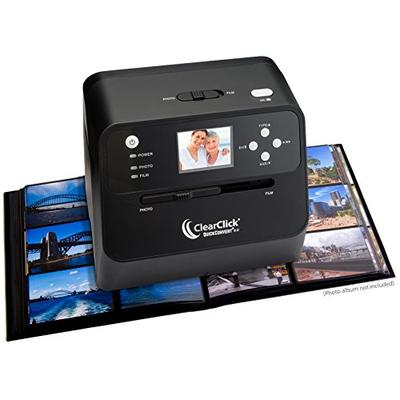 ClearClick 14 MP QuickConvert 2.0 Photo, Slide, and Negative Scanner - Scan 4x6 Photos & 35mm, 110,