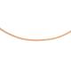 CARISSIMA Gold Women's 9 ct Rose Gold 0.7 mm Adjustable Heart Slider Curb Chain Neckalce of Length 56 cm/22 Inch