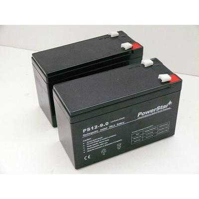 PowerStar-9AH Replacement for BATTERY,12V,7AH,RAZOR SCOOTER,MX35,M400,POCKET MOD, 2EA