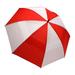 ProActive Sports 62" Wind-Cheater Vented Double Canopy Windproof Golf Umbrella (Red/White)