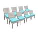 8 Fairmont Armless Dining Chairs in Aruba - TK Classics Tkc245B-Adc-4X-C-Aruba