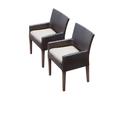 2 Napa Dining Chairs w/ Arms in Beige - TK Classics Tkc097B-Dc-C-Beige