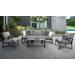 Lexington 6 Piece Outdoor Aluminum Patio Furniture Set 06r in Grey - TK Classics Lexington-06R-Grey