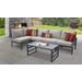 Lexington 6 Piece Outdoor Aluminum Patio Furniture Set 06q in Ash - TK Classics Lexington-06Q