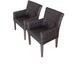 2 Venice Dining Chairs w/ Arms in Chestnut Brown - TK Classics Tkc099B-Dc