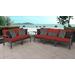 Lexington 5 Piece Outdoor Aluminum Patio Furniture Set 05a in Terracotta - TK Classics Lexington-05A-Terracotta