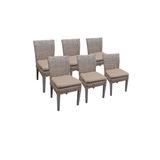 6 Monterey Armless Dining Chairs in Wheat - TK Classics Monterey-Tkc290B-Adc-3X-C-Wheat