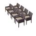 8 Venice Dining Chairs w/ Arms in Wheat - TK Classics Tkc099B-Dc-4X-C