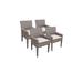 4 Monterey Dining Chairs w/ Arms in Beige - TK Classics Monterey-Tkc297B-Dc-2X-C-Beige