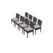 8 Belle Armless Dining Chairs in Grey - TK Classics Belle-Tkc090B-Adc-4X-C-Grey