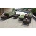 Amalfi 10 Piece Outdoor Wicker Patio Furniture Set 10c in Cilantro - TK Classics Amalfi-10C-Brn-Cilantro