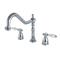 Kingston Brass KB1791BPLLS Bel Air 8 inch To 16 inch Widespread Kitchen Faucet Less Sprayer, 8-1/4 i