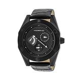Morphic Men's M46 Series Black Leather Watch screenshot. Watches directory of Jewelry.