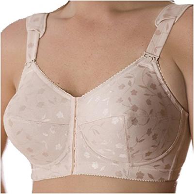 Elila Women's Plus Size Jacquard Wireless Bra - Nude, 42 J