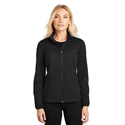 Port Authority Ladies Active Soft Shell Jacket, Deep Black, X-Small