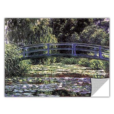 ArtWall 'Bridge at Sea Rose Pond' Removable Wall Art by Claude Monet, 14 by 18-Inch