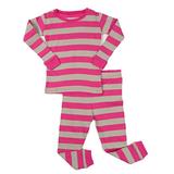 Leveret Striped 2 Piece Pajama Set 100% Cotton (4 Toddler, Berry & Chime) screenshot. Sleepwear directory of Clothes.