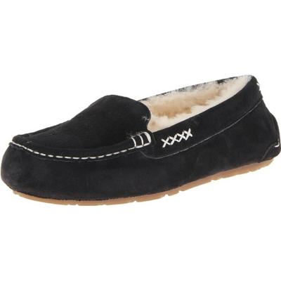 Old Friend Women's Bella Moccasin, Black, 12 M US