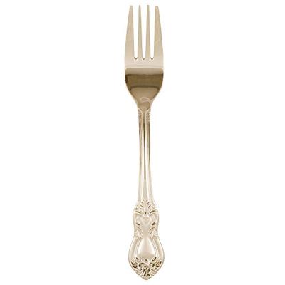 10 Strawberry Street Crown Royal Salad fork, Set of 6, Gold